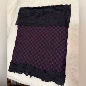 FP Movement By Free People Purple and Black Patterned Top Medium / Large New